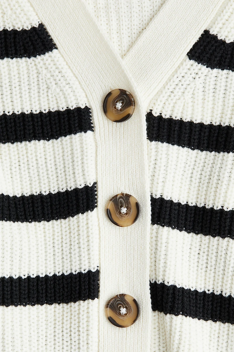 Rib-Knit Cardigan