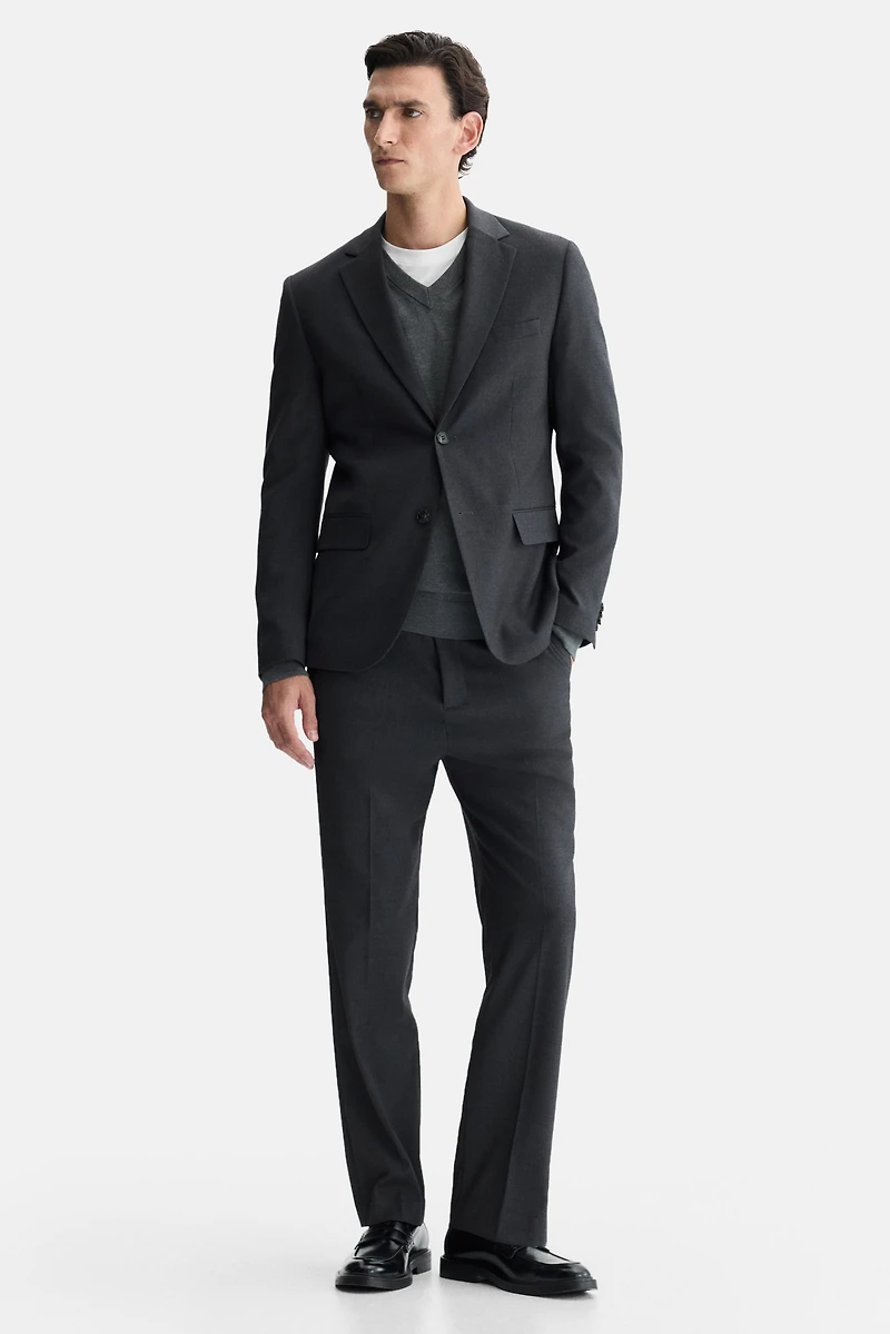 Regular-Fit Single-Breasted Jacket