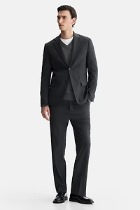 Regular-Fit Single-Breasted Jacket