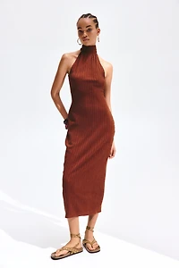 Sleeveless Crinkled Dress