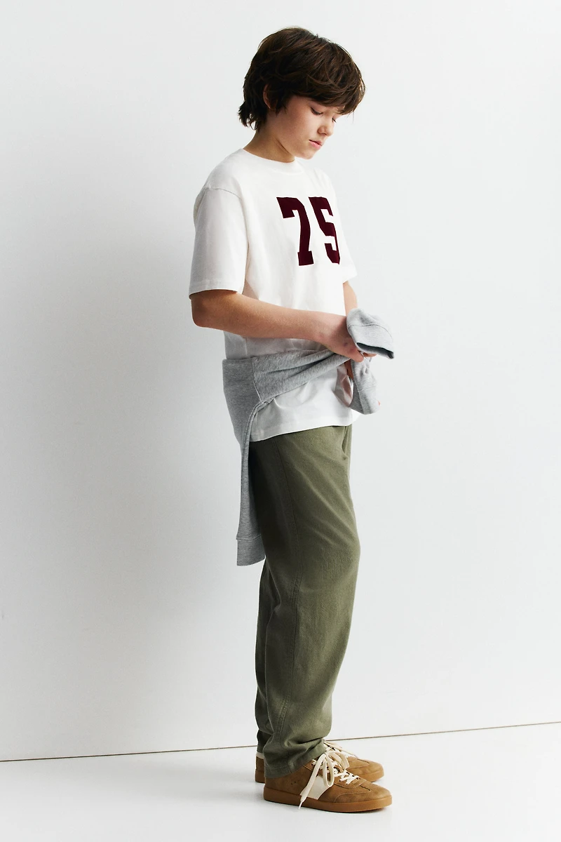 Linen-Blend Pants