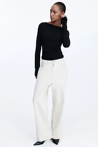 Draped Jersey Top