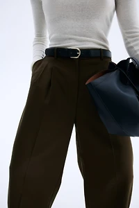 Pantalon sur mesure à jambes larges