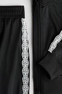 Lace-Detail Tracksuit