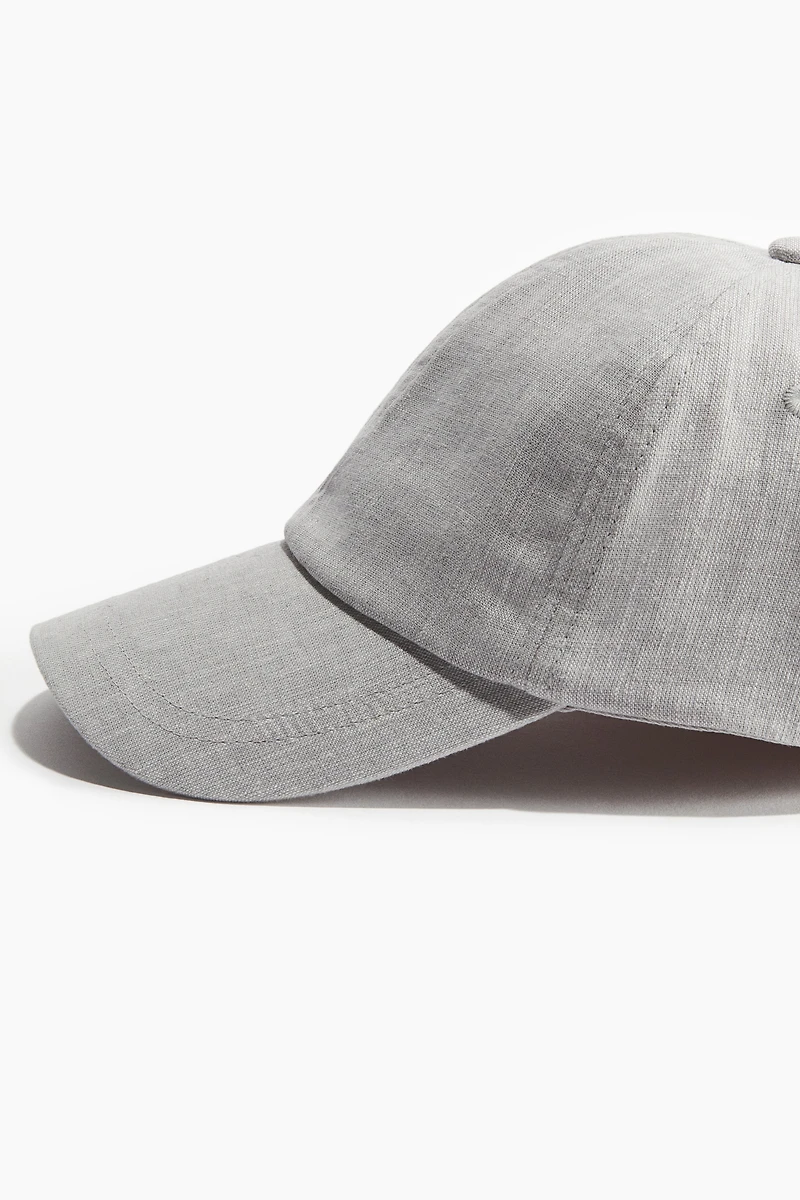 Linen-Blend Cap
