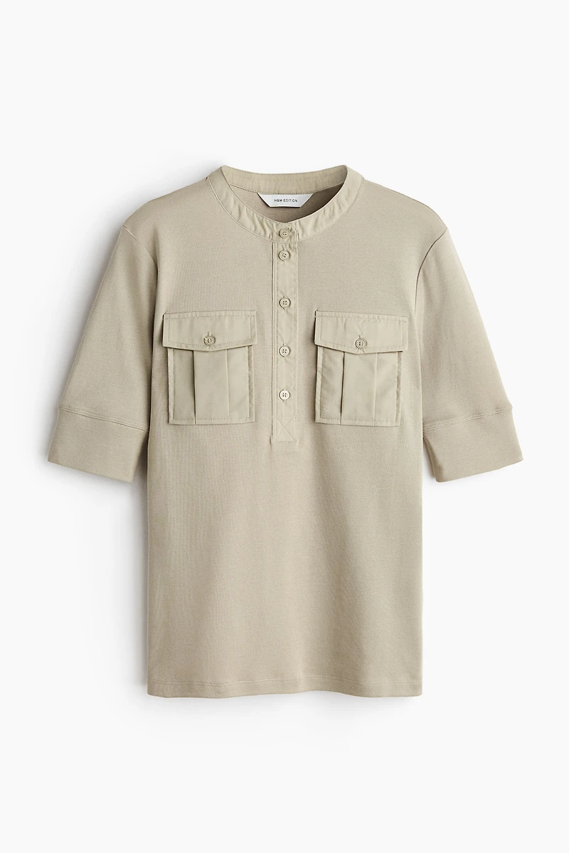 Pima Cotton Henley Shirt