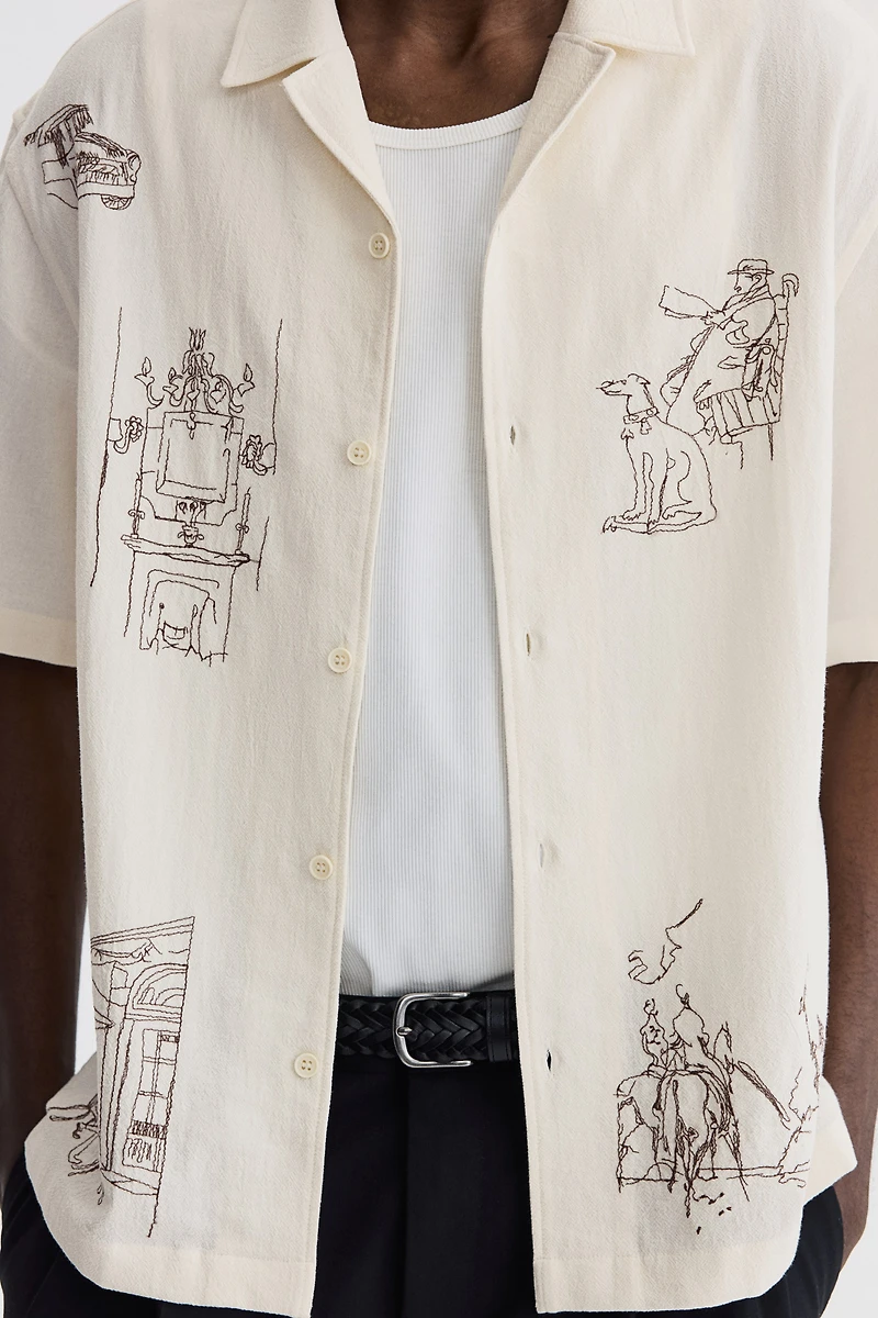 Relaxed-Fit Cotton Resort Shirt