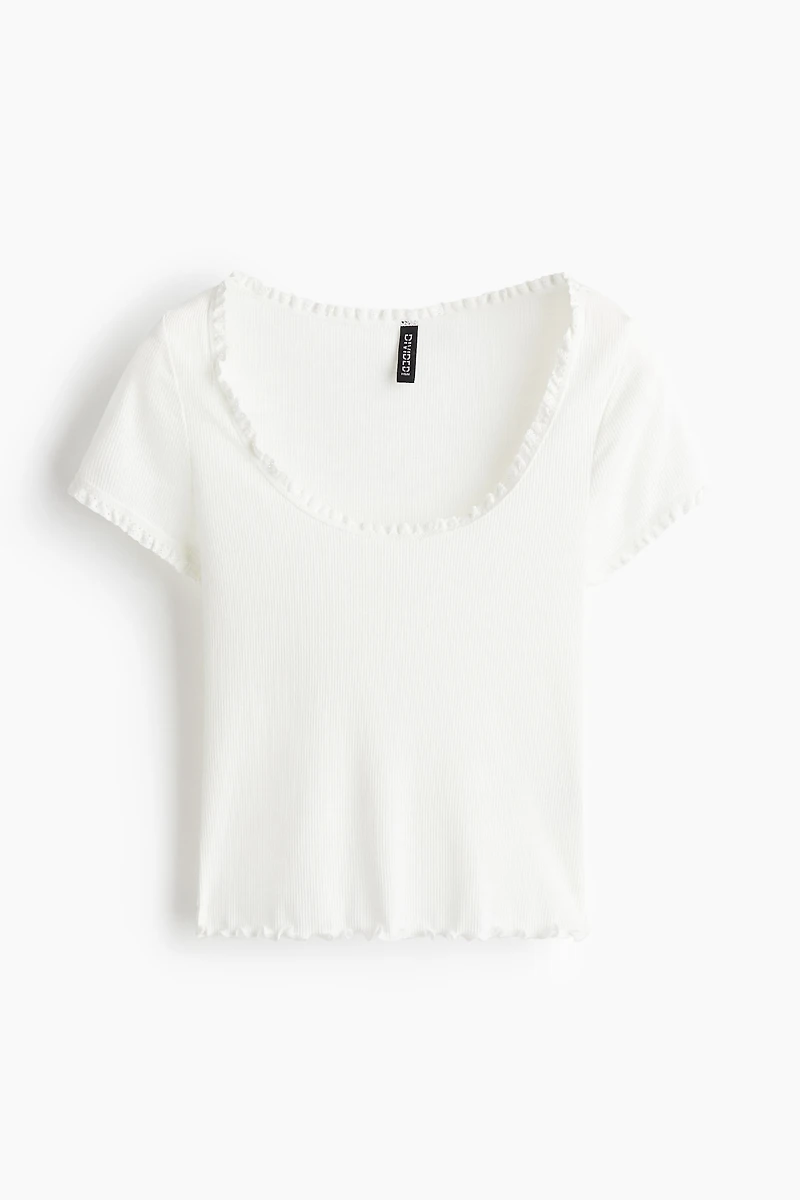 Lace-Trimmed Top