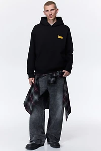 Loose-Fit Printed Hoodie