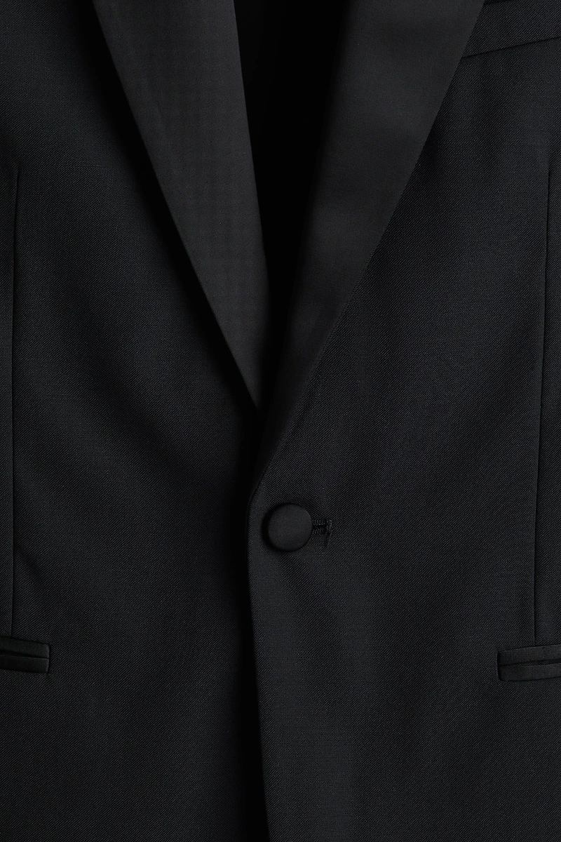 Slim-Fit Wool-Blend Tuxedo Jacket