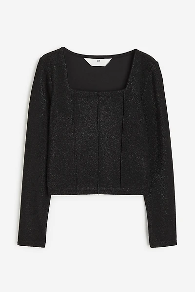 Jersey Top with Pintucks