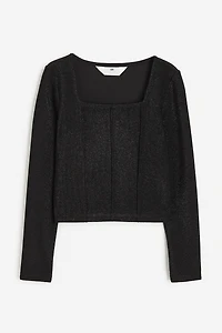 Jersey Top with Pintucks