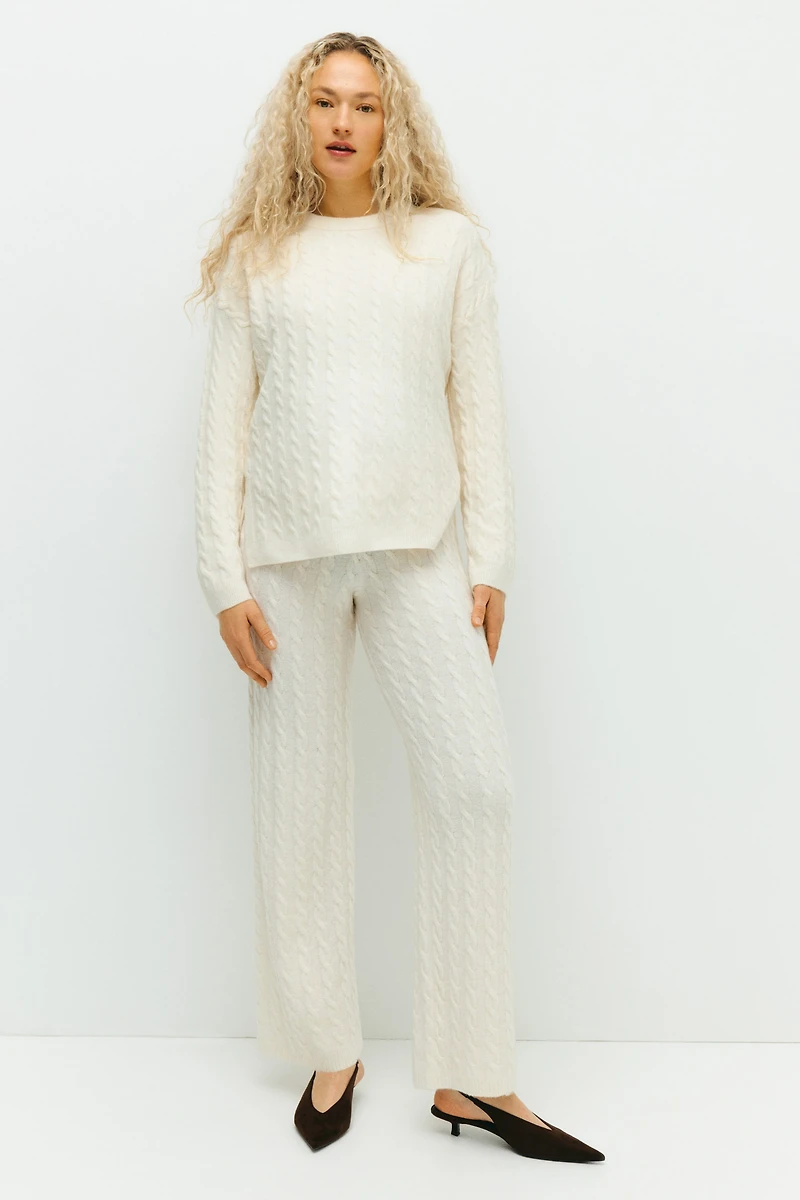 MAMA Cable-Knit Pants