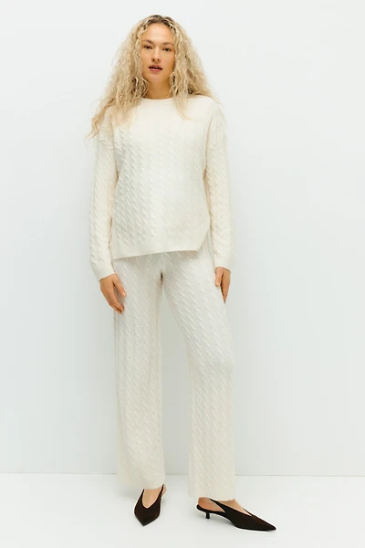 MAMA Cable-Knit Pants