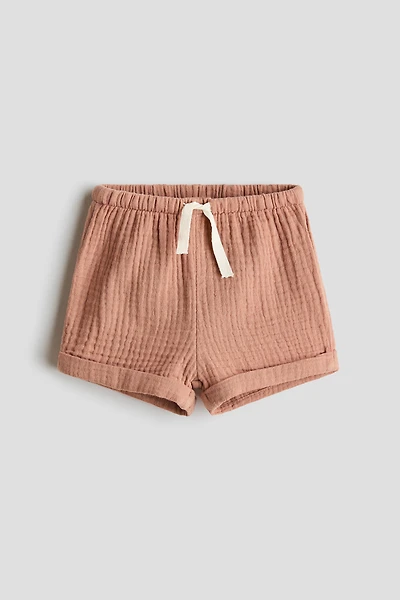 Cotton Muslin Shorts