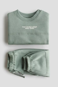 2-Piece Brushed-Inside Sweatsuit