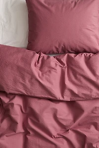 Seersucker Twin Duvet Cover Set