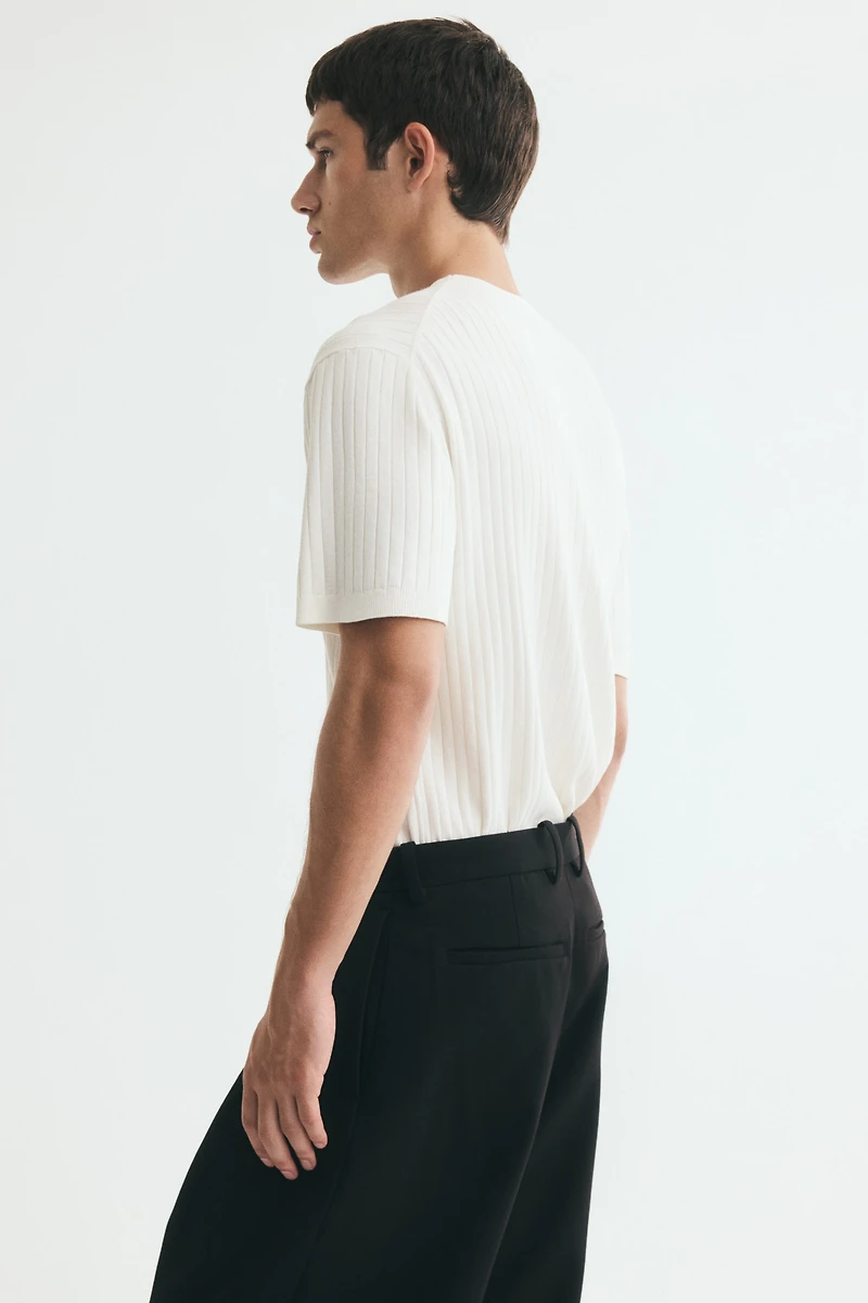 Slim-Fit Knit T-Shirt
