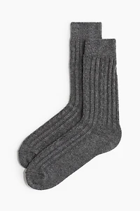 Mixed-Knit Socks