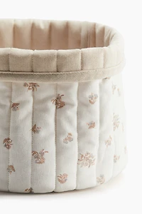 Small Quilted Storage Basket