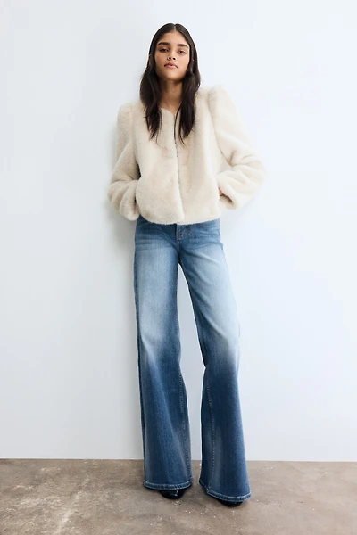 Jean ample taille haute