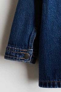 Veste en denim avec col velours côtelé