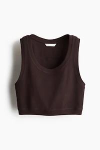 Cropped Ribbed Tank Top