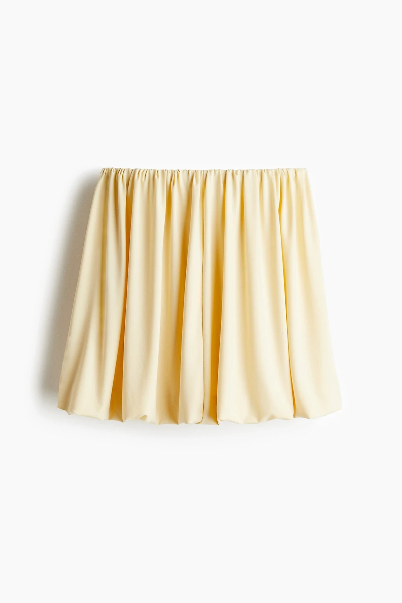 Bubble-Hem Mini Skirt