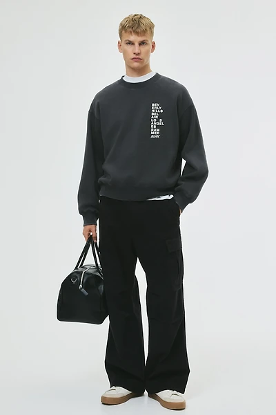 Loose-Fit Printed Sweatshirt