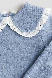 Sweater with Peter Pan Collar
