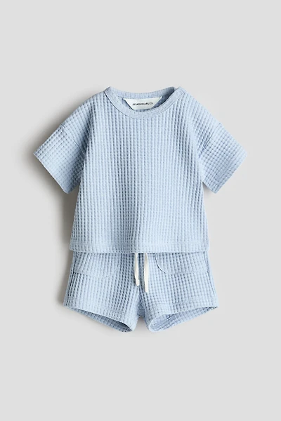 2-Piece Waffled Cotton Set