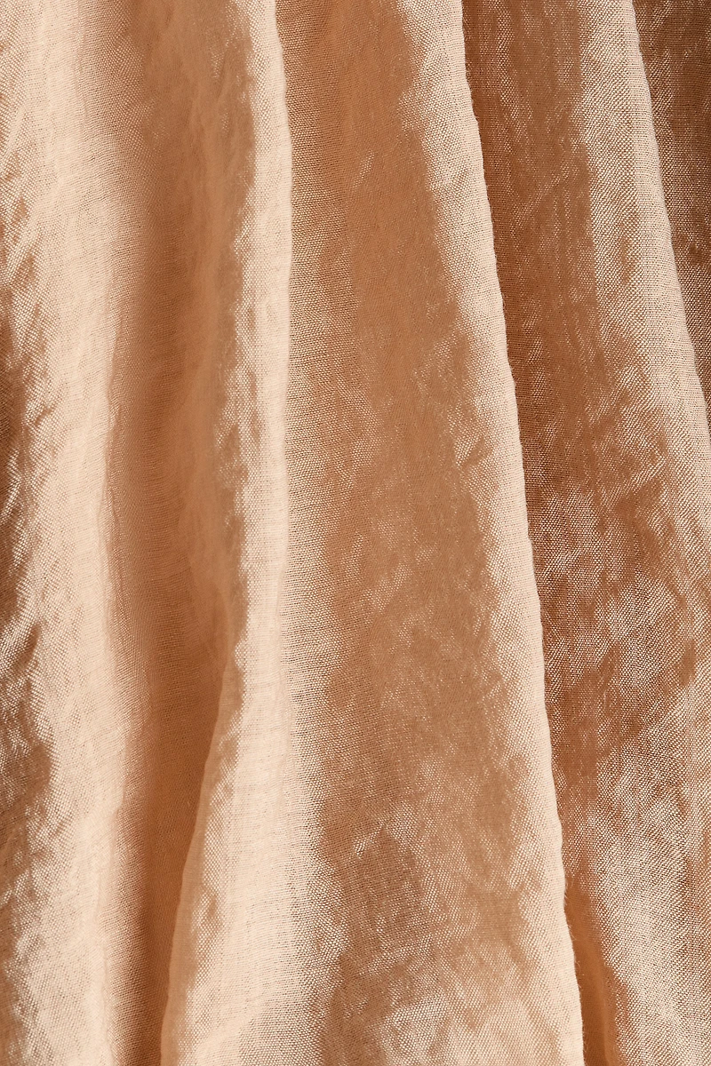 Bubble-Hem Crêpe Top