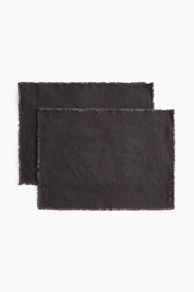 2-Pack Linen-Blend Placemats