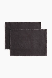 2-Pack Linen-Blend Placemats