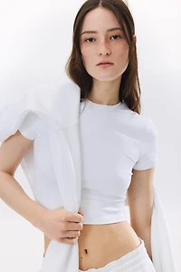 T-shirt court en microfibre