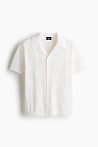 Regular-Fit Jacquard-Knit Resort Shirt