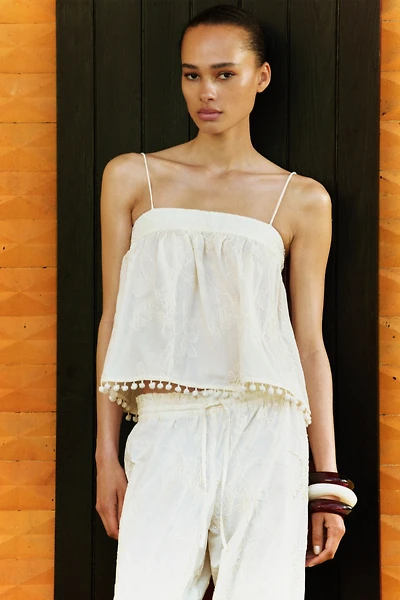 Embroidered Camisole Top