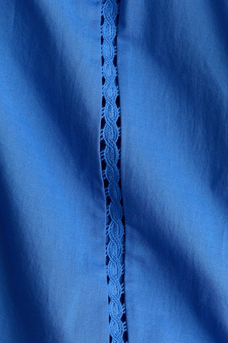 Robe en coton avec dentelle