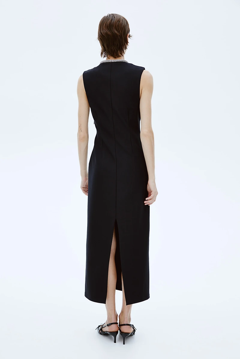 Robe avec détail à strass