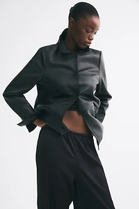 Pantalon large en satin