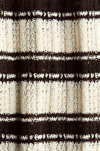 Wide-Leg Textured-Knit Pants