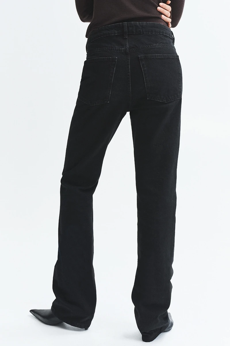 Jean à jambes droites