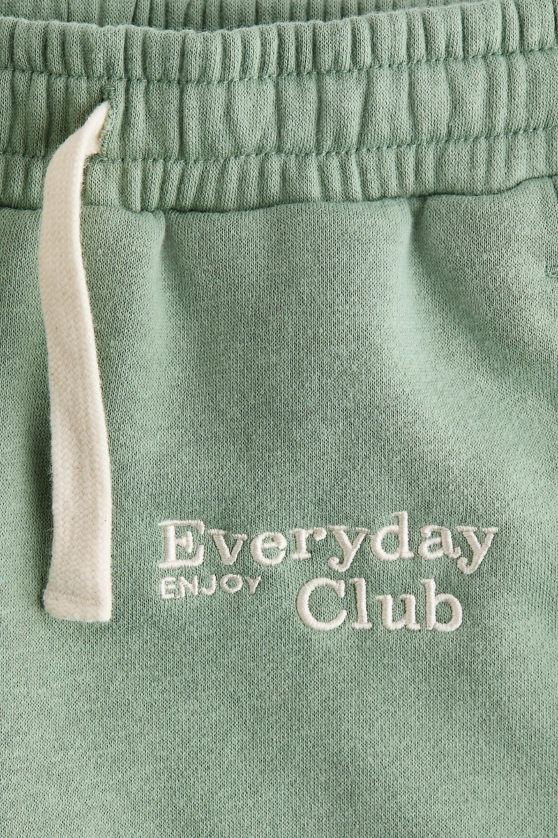 Embroidered-Detail Joggers