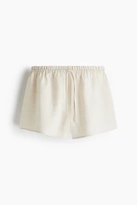 Linen Drawstring Shorts