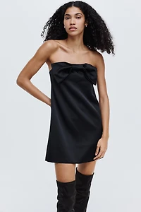 Bow-Front Bandeau Dress