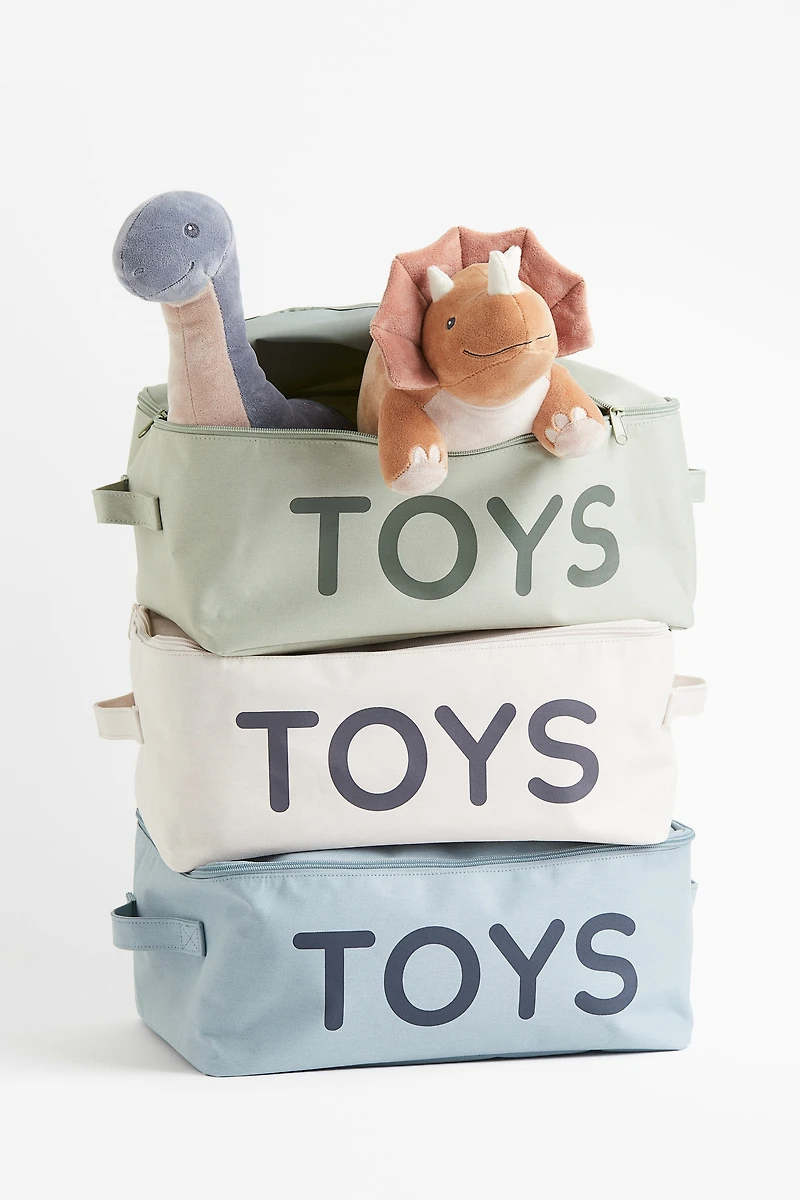 Toy Storage Basket with Lid