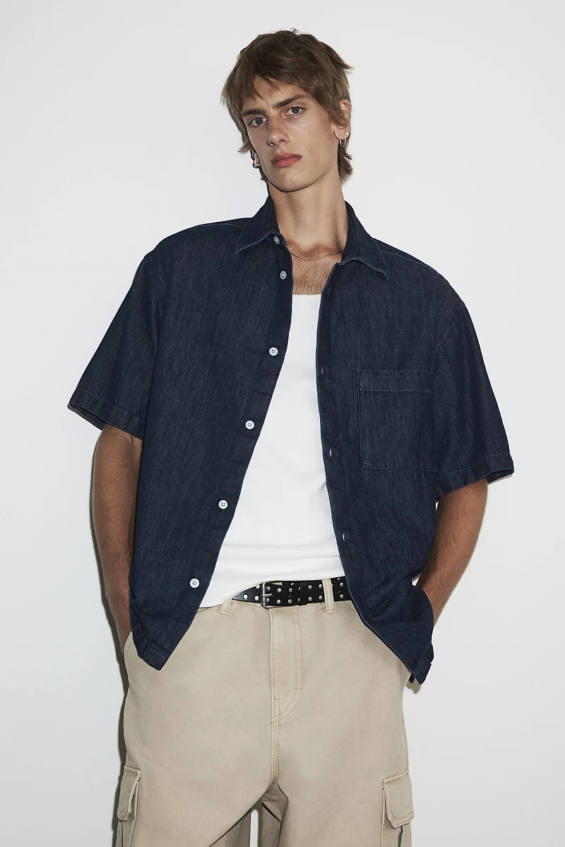 Chemise Coupe Flottante en denim