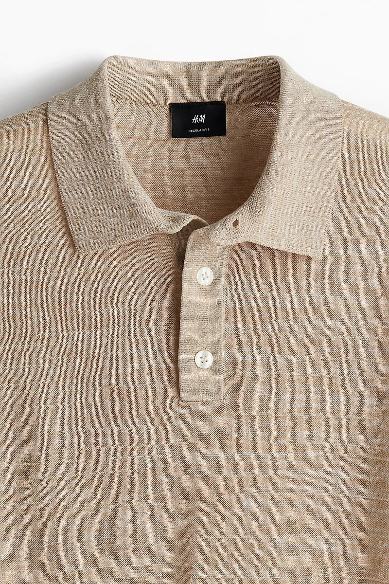 Regular Fit Fine-Knit Polo Shirt