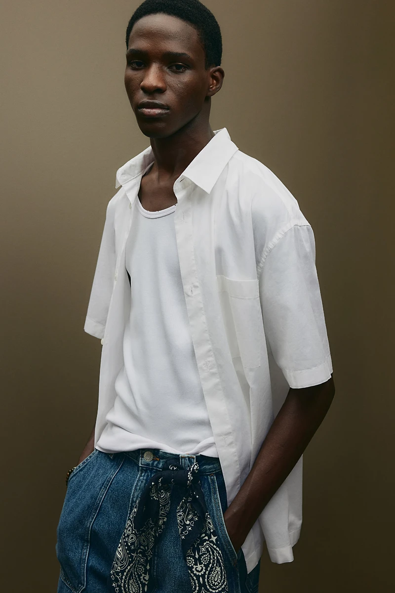 Loose Fit Short-Sleeved Shirt
