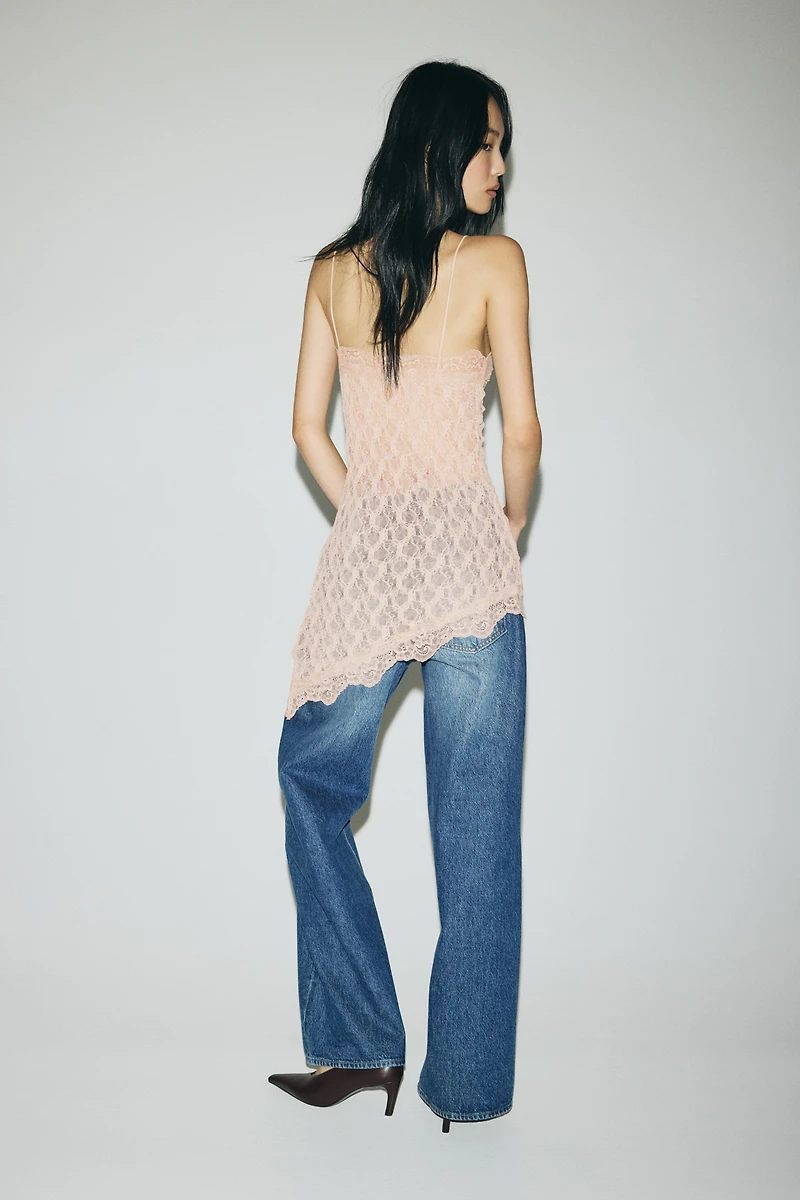 Lace-Trimmed Camisole Top